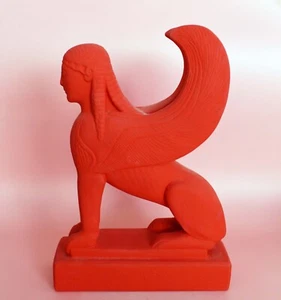 Sphinx statue Red sculpture - Museum Replica - Guardian of sacred places - Picture 1 of 6