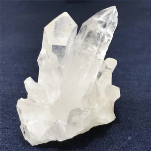 110g Natural Clear Quartz Cluster Quartz Crystal Point Specimen - Picture 1 of 18