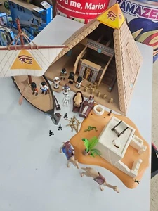PLAYMOBIL 4240 PYRAMIDE INKL. NILSCHIFF 4241 UND GRABMAL 4246 | NOT COMPLETE - Bild 1 von 5