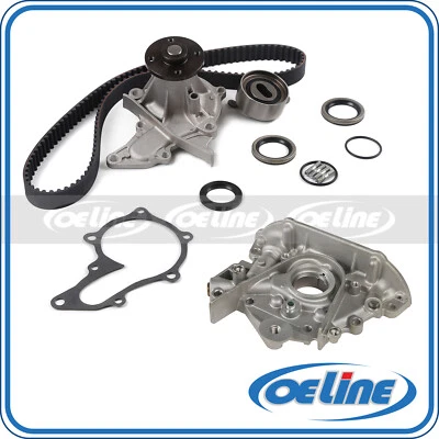 Kit de correa de distribución Fit 93-97 Geo Prizm Toyota Celica Corolla 1,8 L bomba de aceite de agua  Foto 1 de 4