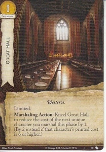 Great Hall AGoT LCG 2.0 Game of Thrones Guarding the Realm 38 - Picture 1 of 1