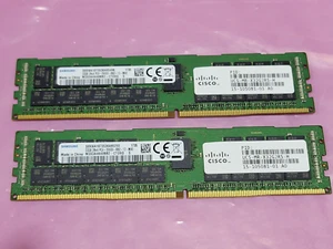 Lot of 2 Cisco 32GB DDR4-2666v Server Memory RAM UCS-MR-X32G2RS-H 15-105081-01 - Picture 1 of 3