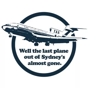 LAST PLANE LADIES T-SHIRT - Cold Chisel Jimmy Barnes Aussie anthem ! - Picture 1 of 4