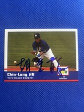 2005 Vero Beach Dodgers Chin-Lung Hu Auto Signed Autograph 