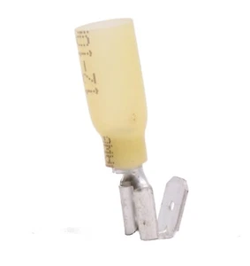 MVP 100 Yellow 10 12 AWG Heat Shrink Ins. Piggyback Quick Disconnect Termin .25" - Picture 1 of 1