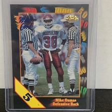 1991 Wild Card Draft 5 Stripe #65 Mike Dumas