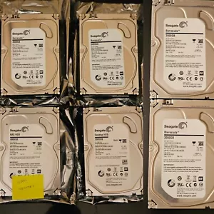 Lot Seagate Barracuda 5 3TB 7200RPM 1 4TB Red NAS SATA Hard Disk Drive HDD 13TB - Picture 1 of 14