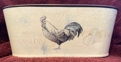 Rooster Tin Bucket - Image 1 of 4