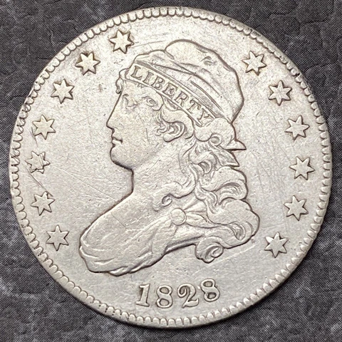 1828 Capped Bust Quarter 25c High Grade XF - AU +++ #39659 Cover