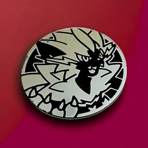 Pokemon TCG Coin Zeraora Misprint Holo Silver Plastic Jumbo Size - Picture 1 of 5