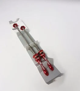 Ruedas de carretera Mowa liberación rápida eje de titanio ligero QR pincho dorado rojo - Imagen 1 de 9