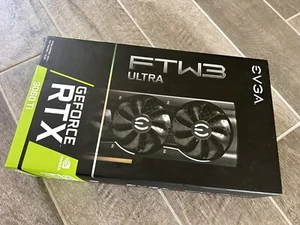 EVGA NVIDIA GeForce RTX 3060 Ti FTW3 ULTRA 8GB Graphics Card LHR 08G-P5-3667-KH - Picture 1 of 5
