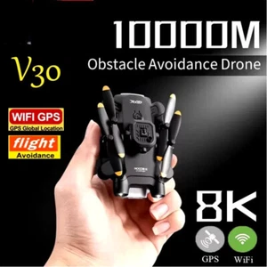4DRC V30 Mini Drone 5G 8K HD Dual Camera UAV FPV Drones 5 Sided Drone RC 10000M - Picture 1 of 14
