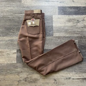NWT Vintage Levi Strauss Pants Brown Bootcut Saddleman Black Tab 33x34 1982 - Picture 1 of 10