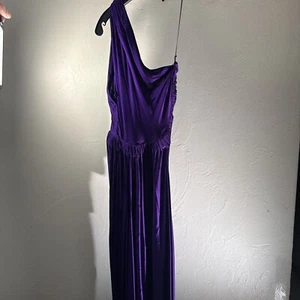 Roberto Cavalli Size 40 Purple 170/92 Long Dress Needs TLC - Picture 1 of 15