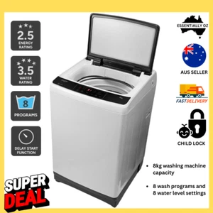 8KG Top Load Washing Machine Top Lid Christmas Gift for Efficient Hassle-Free - Picture 1 of 10