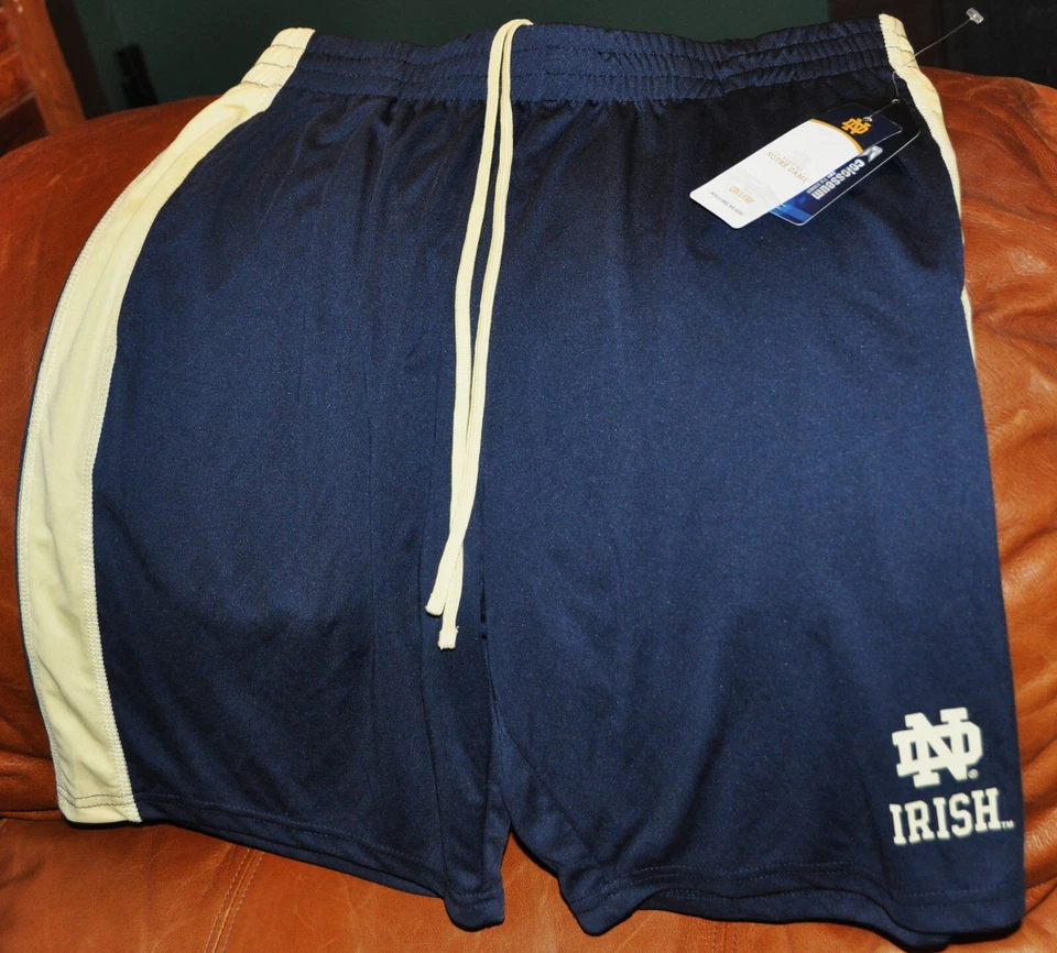 Notre Dame Fighting Irish Shorts HOMBRE"S Grande NUEVO con Etiquetas 2025 Playoffs Azul Foto 1 de 1