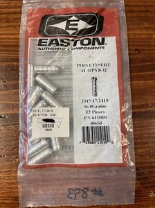Easton Authentic Components Point Insert AL/RPS 8-32 2315-17/2419- 36.8 Grains - Picture 1 of 3