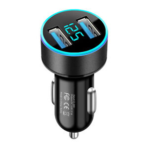 Metal Dual USB Car Charger 4.8A For Phone USB Socket Adapter Auto AccessoriPX