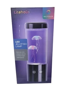 Jellyfish Lava Lamp LED Jellyfish Aquarium Night Light Mood Light for Relax Gift - Picture 1 of 4