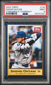 SHOHEI OHTANI 2024 Topps Throwback Thursday 110 PSA 9 - Picture 1 of 2