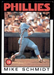 1986 Topps Baseball #200 Mike Schmidt - Picture 1 of 2