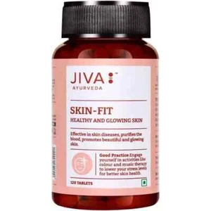 Jiva Ayurveda SKIN-FIT Tablets (120tab) Herbal Ayurvedic Skin Wellness free ship - Picture 1 of 4
