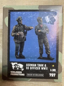 Verlinden 1/35 Legend Ww2 German Tank SS Officer . 2 Figuren - Bild 1 von 2