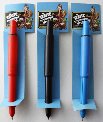 3X VERY RARE VINTAGE 80'S PLITS SQUIRTING PEN EL GRECO GREECE NEW UNUSED NOS ! - Image 1 of 4