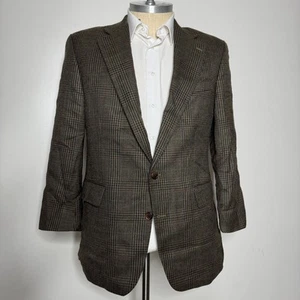 Chaps Ralph Lauren Herren Blazer Sport Mantel 44 L Braun Glen Plaid Wolle 2-Knopf - Bild 1 von 11