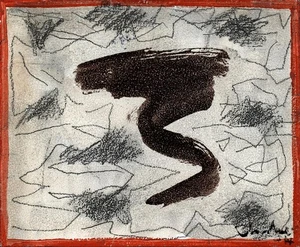 ABSTRACT STUDY Acrylic Painting On Board - CLARKE - 2004 - CONTEMPORARY ART - Picture 1 of 4