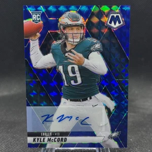 Kyle McCord 2025 Panini Mosaic Football Blue Mosaic Auto /99 Eagles RC #352 - Bild 1 von 2