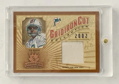 Camiseta deportiva Donruss Dan Marino Gridiron Kings 2002 corte Gridiron usada en juegos/400 #GC-41 Foto 1 de 4