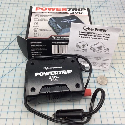 CyberPower Powertrip 240W Car Inverter USB - Image 1 of 4
