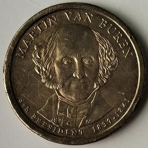 USA 2008 $1 Commemorative coin - 8th President Martin Van Buren 1837 -1841 - Picture 1 of 2