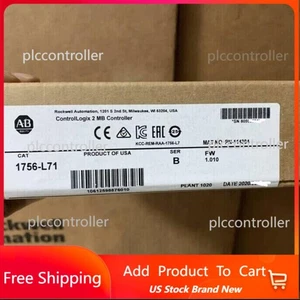 Allen Bradley Sealed 1756-L71 ControlLogix 2MB Controller PLC US Free Tax - Picture 1 of 5