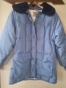 Vintage Walls Blizzard Pruf Daunen blau gefütterte Jacke Western USA Größe 16 XL  - Bild 1 von 11