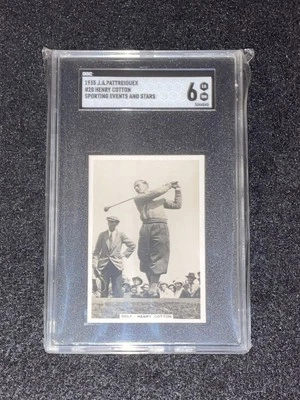 1935 JA Pattreiouex #20 Henry Cotton Sporting Events and Stars SGC 6 Ex-Nm Rare - Image 1 of 4
