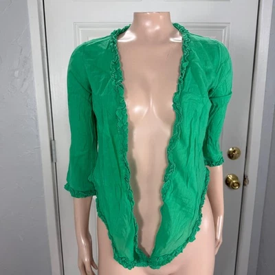 Vintage Y2K Juicy Couture Surf Royalty Women's Top Small Beach Tie front W17 - Image 1 of 4