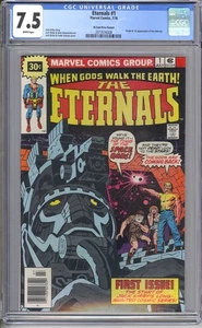 The Eternals #1 CGC 7.5 - White Pages - 30 Cent Price Variant - Picture 1 of 2