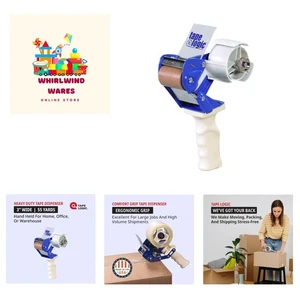 3" Work Horse Packing Tape Dispenser Gun - Heavy Duty Carton Sealing Tape Dis... - Picture 1 of 7