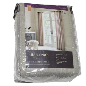Allen Roth Grommet Top Panel Taupe 52x84in 2857164 - Picture 1 of 1