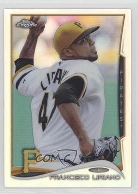 2014 Topps Chrome Refractor Francisco Liriano #115 - Image 1 of 2