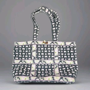 Vera Bradley Tasche rosa Elefant Paisley Knebelverschluss nicht mehr produziert - Bild 1 von 17