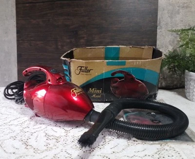 Vintage Fuller Mini Maid Handheld Vacuum ~ Metallic Red Hand Vac Model FBMV - Image 1 of 4