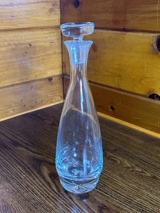 Vintage Mid-Century Etched Glass Decanter with Stopper 13” - Picture 1 of 4