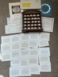 Franklin Mint 'The Antique English Silver Miniature Plate Collection' (C116) - Picture 1 of 10