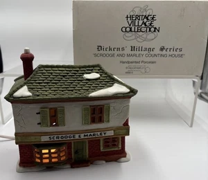 Dept 56 Scrooge and Marley Counting House 6500-5 Dickens Village Series Heritage - Bild 1 von 10