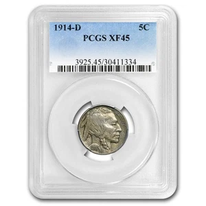 1914-D Buffalo Nickel XF-45 PCGS - Picture 1 of 3