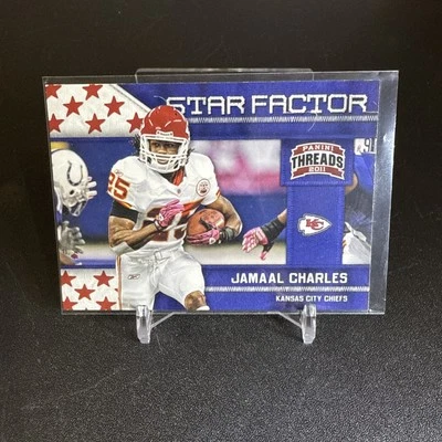 2011 Panini Threads - Star Factor Jamaal Charles #13 - Image 1 of 2